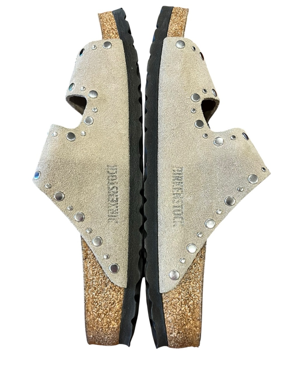 BIRKENSTOCK Taupe Arizona Rivet Sandals - Picture 5 of 8